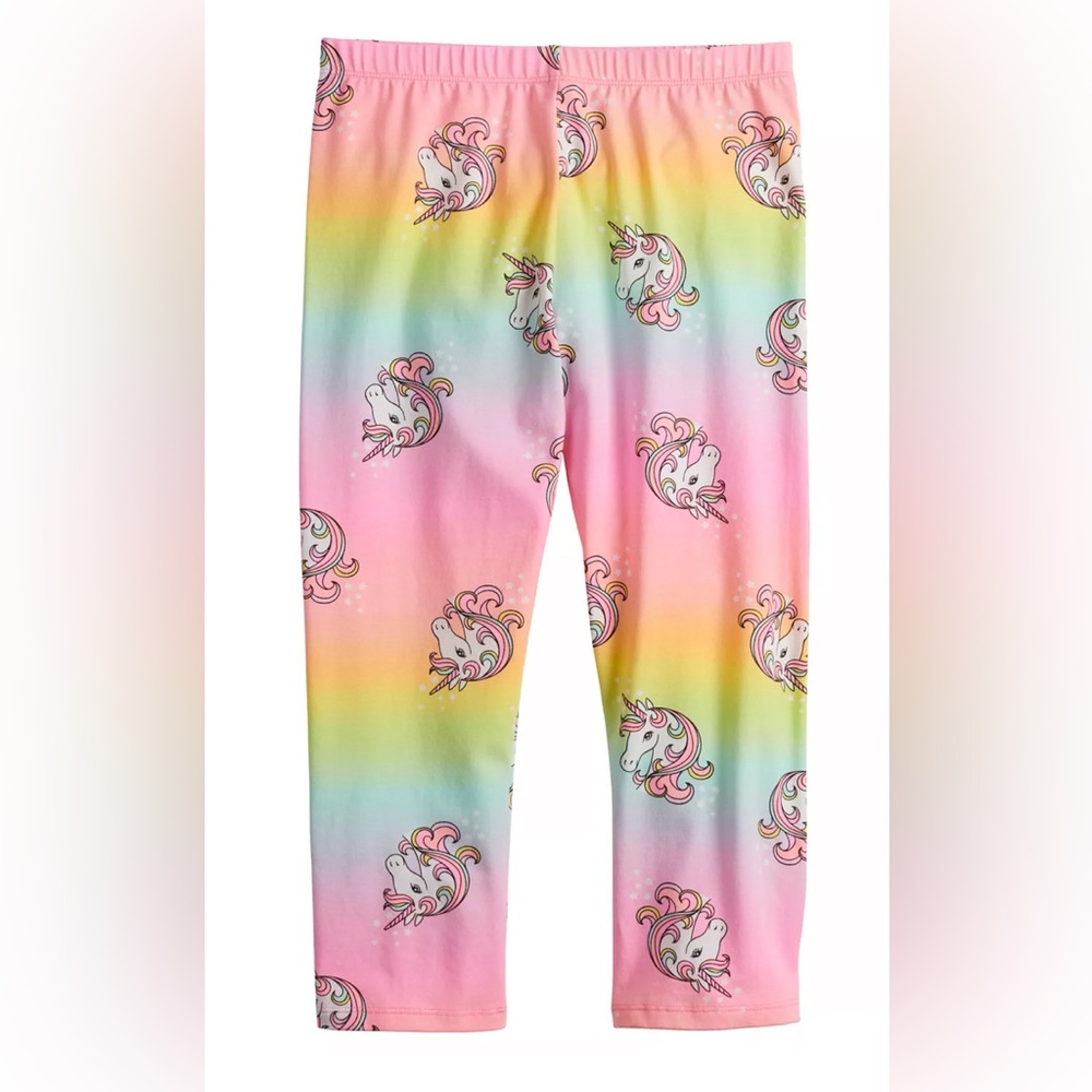 Kohl's Kids Unicorn Rainbow Capri-Leggings